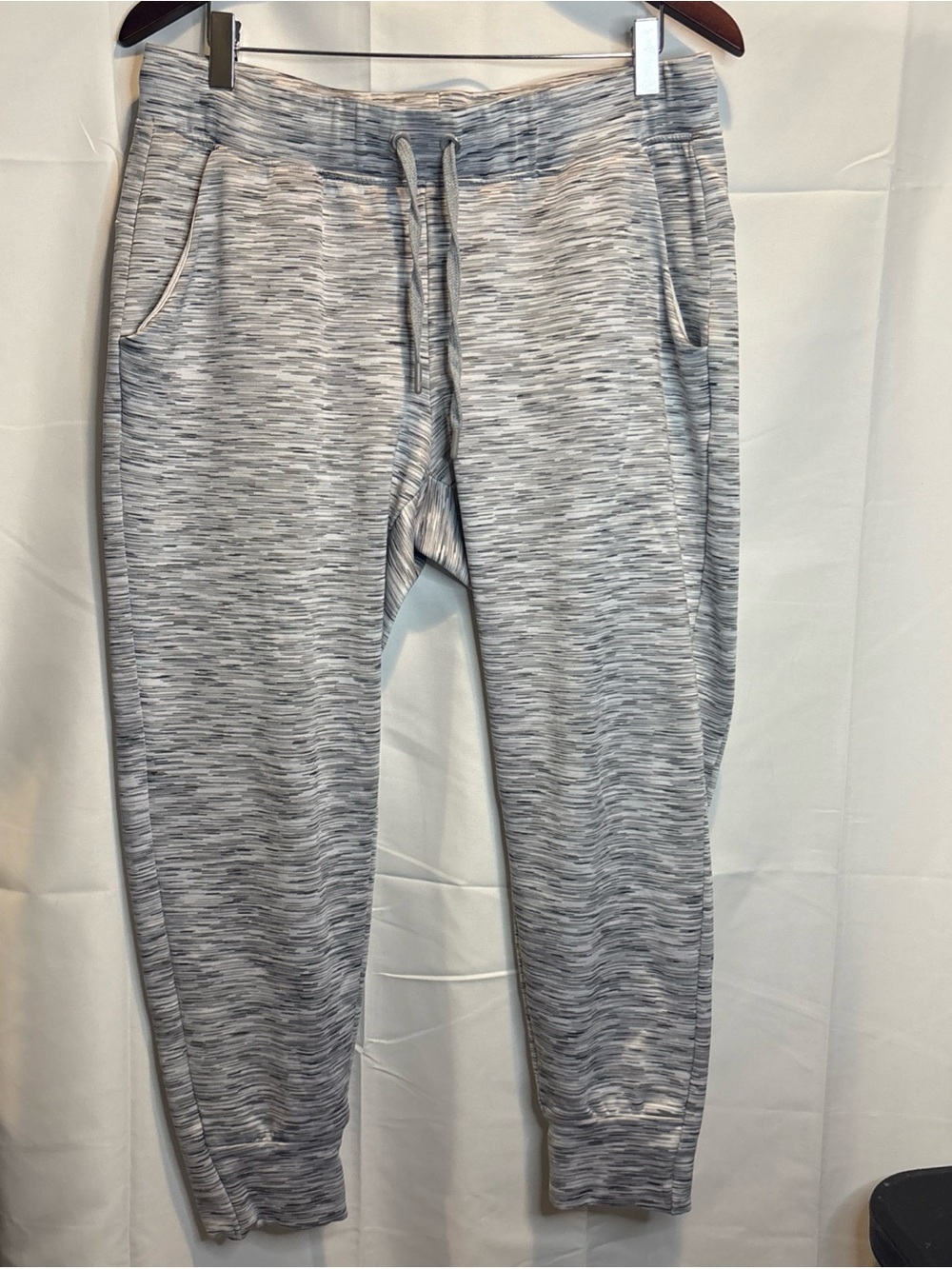 Spyder Men's Heathered Light Gray Jogger Sweatpants with Drawstring